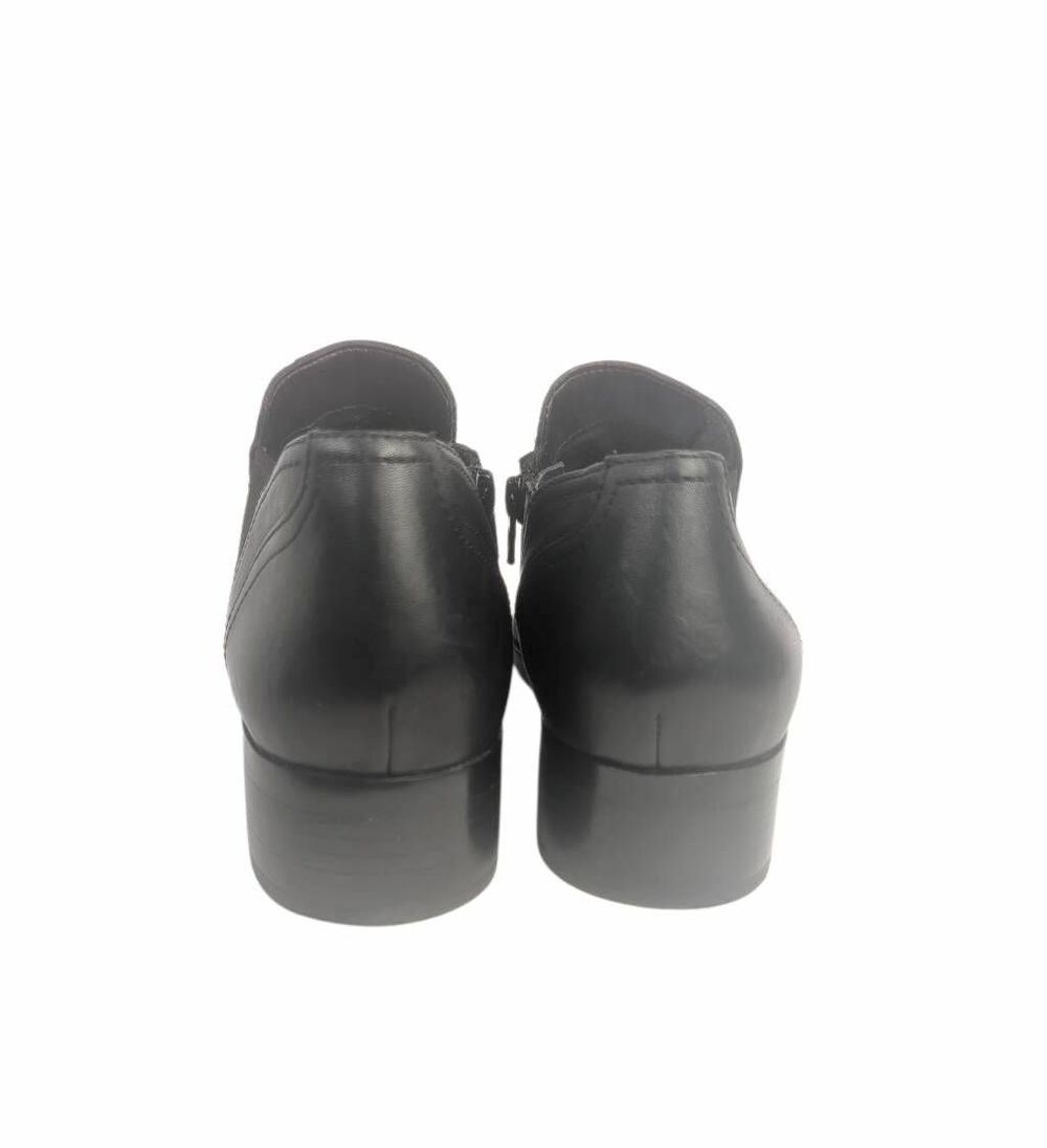 Naturalizer Royal Black leather low rise bootie shootie comfort shoe womens 8.5 - Picture 5 of 9